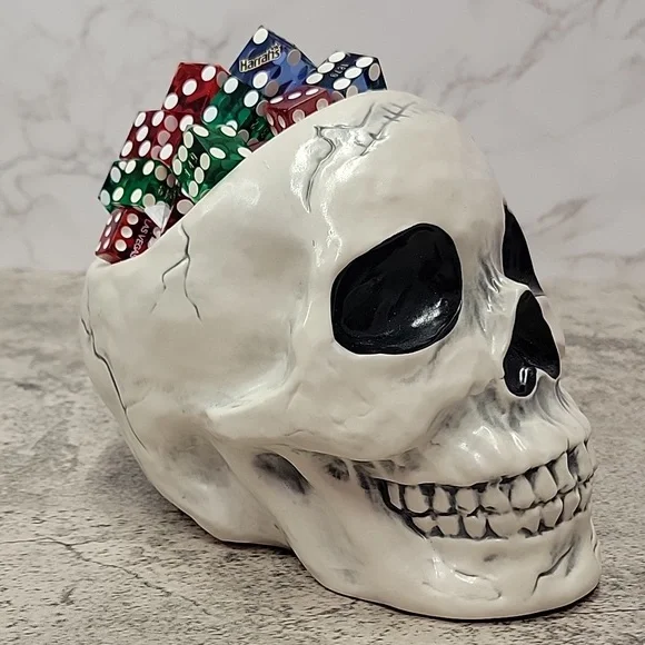 Ceramic Skull Candy Dish - Picture 3 of 12